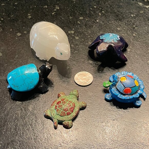 Adorable Metal Turtle Figure - Picture 6 of 7